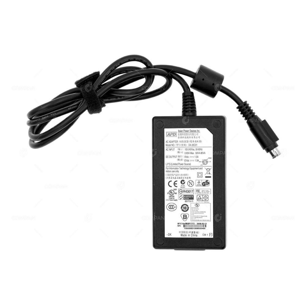 DA-30C01 APD ASIAN POWER DEVICES 18W 12V 1.5A AC/DC ADAPTER -